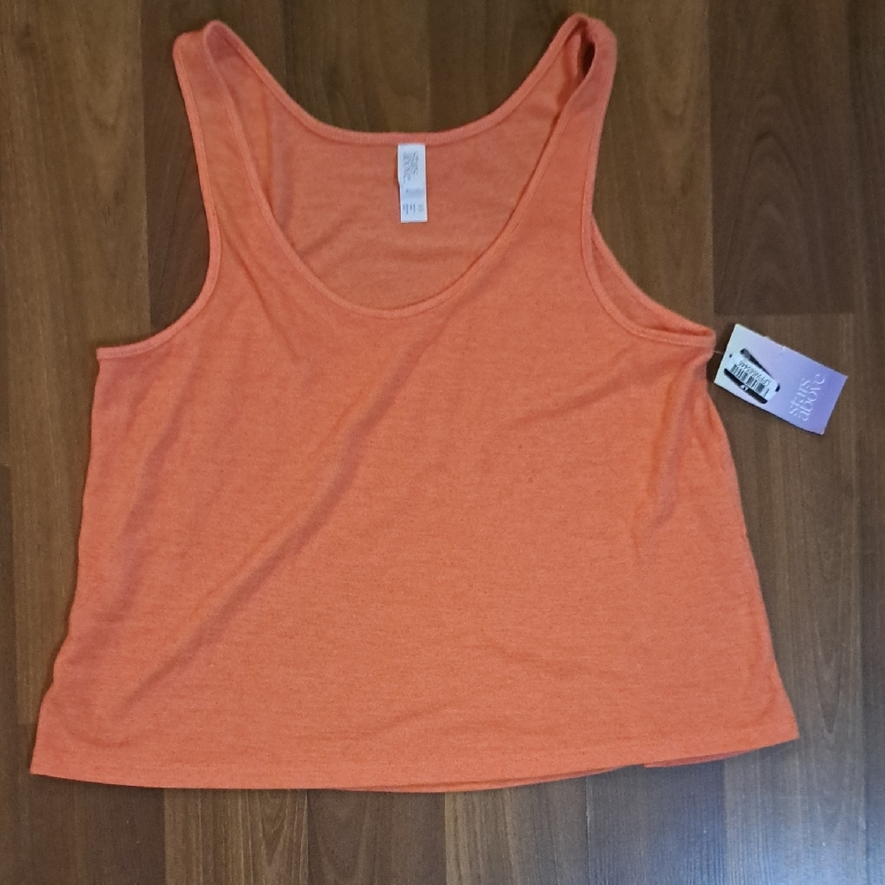 Stars Above Vibrant Orange Tank Top